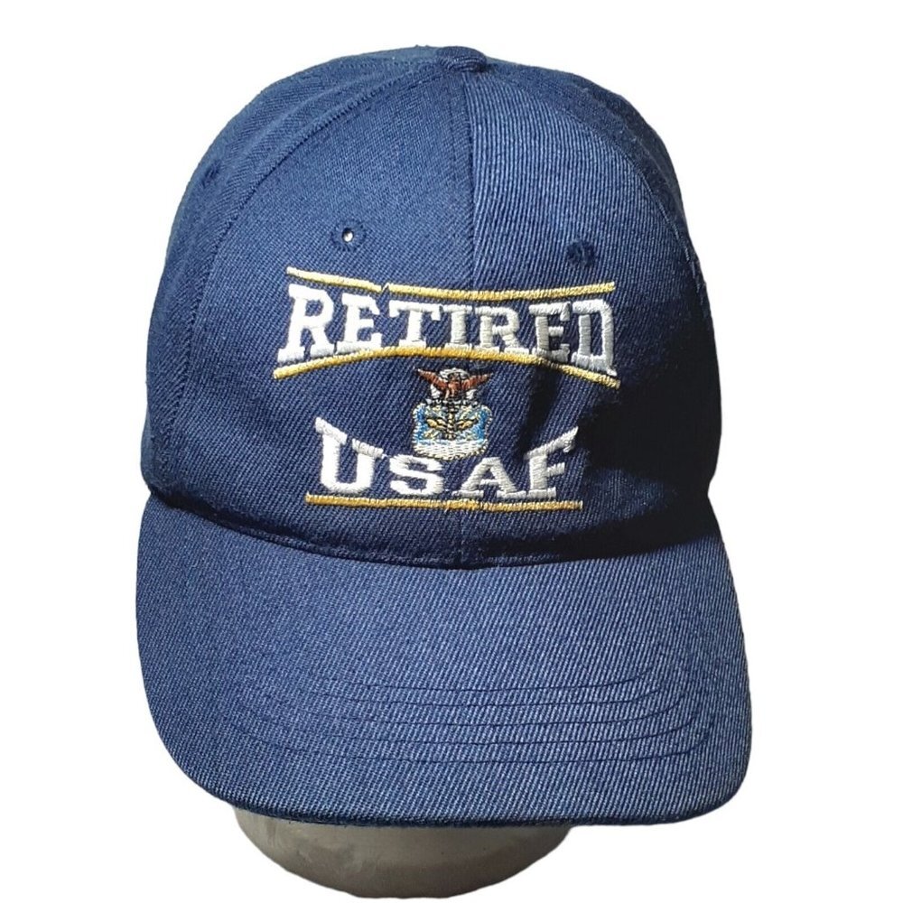 Retired USAF United States Air Force Hat Cap Embroidered Twill Adjustable